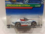 1998 Hot Wheels Dodge Viper RT/10 White Die Cast Toy Car Vehicle New in Package