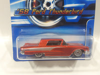 2005 Hot Wheels '58 Ford Thunderbird Metalflake Red Die Cast Toy Muscle Car Vehicle New in Package