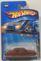 2005 Hot Wheels Pin Hedz 1964 Chevy Impala Metalflake Brown Die Cast Toy Muscle Car Vehicle New in Package