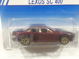 1995 Hot Wheels Lexus SC400 Metallic Burgundy Die Cast Toy Car Vehicle 7SP New in Package