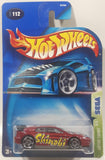 2003 Hot Wheels Sega Games Lotus Esprit Dark Red Die Cast Toy Car Vehicle New in Package