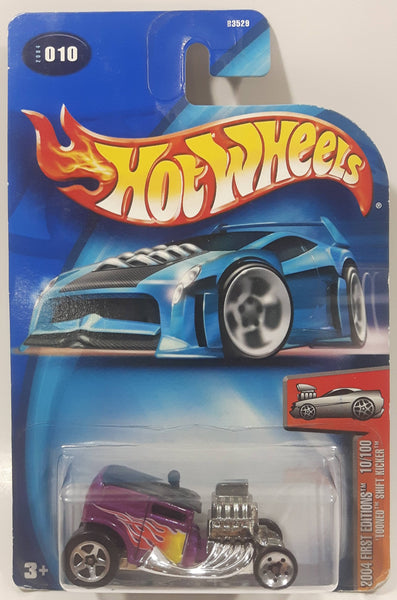 2004 Hot Wheels First Editions Tooned Shift Kicker Metallic Purple Die Cast Toy Car Vehicle New in Package