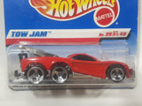 1998 Hot Wheels Tow Jam Red Die Cast Toy Car Vehicle New in Package Short Card