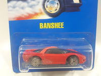 1990 Hot Wheels Banshee Red Die Cast Toy Car Vehicle New in Package