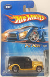 2005 Hot Wheels Pin Hedz '40s Woody Gold and Black Die Cast Toy Car Vehicle New in Package
