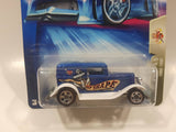 2004 Hot Wheels Tat Rods 1932 Ford Blue Die Cast Toy Car Vehicle New in Package