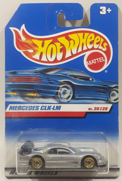 1999 Hot Wheels Mercedes CLK-LM Pearl Light Grey Silver Die Cast Toy Car Vehicle New in Package