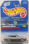 1999 Hot Wheels Mercedes 500 SL Silver Grey and Black Die Cast Toy Car Vehicle New in Package