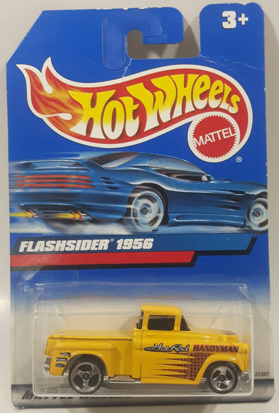 1999 Hot Wheels House Calls Flashsider 1956 Yellow Die Cast Toy Car Vehicle New in Package