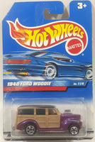 1999 Hot Wheels 1940 Ford Woodie Metalflake Purple Die Cast Toy Car Vehicle New in Package