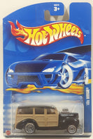 2002 Hot Wheels '40s Woodie Black Die Cast Toy Car Vehicle New in Package
