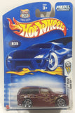 2003 Hot Wheels First Editions Boom Box Metallic Maroon Die Cast Toy Car Vehicle New in Package