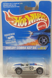 1996 Hot Wheels Sports Car Shelby Cobra 427 S/C White Die Cast Toy Car Vehicle New in Package