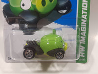 2012 Hot Wheels HW Imagination Angry Birds Minion Pig Green Die Cast Toy Car Vehicle New in Package