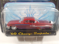 2000 Jada Toys Street Low Lowrider Series '60 Chevy Impala Red 1/64 Scale Die Cast Toy Car Vehicle New in Package