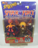 1997 Grand Toys Toy Biz Marvel Comics Spider-Man Spider Force With Transforming Insect Armor You Turn Wasp Into A Super Stinger Wasp 4 1/2" and 5 1/4 Tall Toy Action Figure New in Package