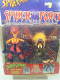 1997 Grand Toys Toy Biz Marvel Comics Spider-Man Spider Force With Transforming Insect Armor You Turn Wasp Into A Super Stinger Wasp 4 1/2" and 5 1/4 Tall Toy Action Figure New in Package