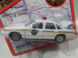 1996 Road Champs Police Series Ford Crown Victoria North Dakota State Patrol Police White 1/43 Scale Die Cast Toy Car Vehicle New in Package