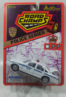 1995 Road Champs Police Series Ford Crown Victoria O.P.P. Ontario Provincial Police White 1/43 Scale Die Cast Toy Car Vehicle New in Package