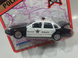 1995 Road Champs Police Series Ford Crown Victoria Oregon State Police Black and White 1/43 Scale Die Cast Toy Car Vehicle New in Package