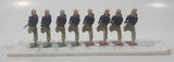 Vintage Britains LTD Proprietors 2 1/4" Tall Lead Soldiers Set of 8 Green and Red