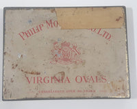 Rare Vintage Philip Morris & Co. Ltd. Virginia Ovals Hinged Tin Metal Cigarette Holder Case