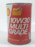 Vintage Shell X100 10W30 Multi Grade Motor Oil 1 Litre Cardboard Can FULL Still Sealed Never Opened