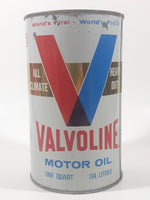 Vintage Ashland Valvoline All Climate Heavy Duty 5W30 Motor Oil One Quart 1.14 Litre Metal Can FULL Still Sealed Never Opened