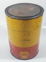 Vintage Shell Oil Company Darina AX Five Pound 2.268kg Grease Metal Can
