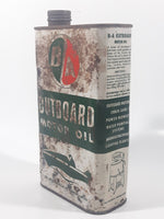 Vintage BA British American Oil Company Limited Utility Outboard 1 Imperial Quart Motor Oil Metal Can