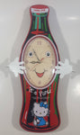 Hard To Find Hello Kitty Themed It's You I Could Make You Happy To Make You Real My Love Soda Pop Bottle Shaped Chime Wall Clock 16 3/4" Tall