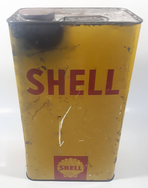 Vintage Shell Canada Limited One Gallon Metal Oil Can