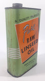 Vintage Winnipeg Linseed Oil Mills Pure Raw Linseed Oil "A Quality Product" 2 Lbs. 4 Oz. Metal Can Winnipeg, Manitoba