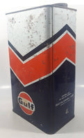 Vintage Gulf Oil Canada Limited Motor Oil One Imperial Gallon Metal Can
