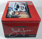All Pro Bumper To Bumper Auto Parts John Force Castrol GTX Red Large Tin Metal Container with Collector Card