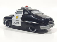 2016 Mattel Disney Pixar Cars '49 Merc Sheriff Polic Black and White 5" Long Plastic Toy Car Vehicle DTV04