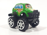 Unknown Brand Green Taxi Cab Pull Back Plastic Toy Car Vehicle