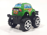 Unknown Brand Green Taxi Cab Pull Back Plastic Toy Car Vehicle