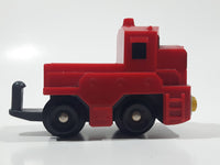 2004 Mattel GeoTrax Push Along Train Locomotive Red Plastic Toy