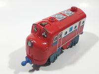 2010 Ludorum Learning Curve Chuggington Train Locomotive Wilson Red Plastic Die Cast Toy Vehicle 5 1/4" Long