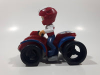 Spin Master Paw Patrol Ryder Character Quad ATV Red, Blue, and White Plastic Die Cast Toy Car Vehicle 3 5/8" Long