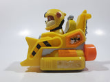 Spin Master Paw Patrol Rubble Character Bulldozer Yellow and Orange Plastic Die Cast Toy Car Vehicle 3 5/8" Long