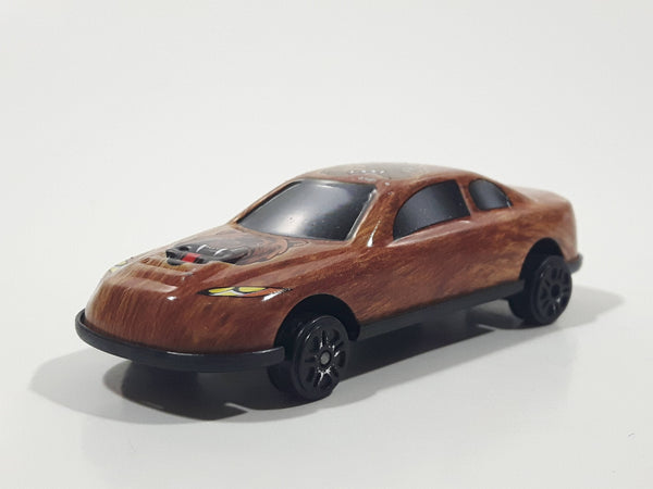 Unknown Brand Grizzly Bear Themed Brown Fur Texture Thin Metal Die Cast Toy Car Vehicle