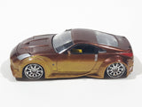 ERTL Joy Ride Universal Studios Fast and Furious Tokyo Drift 2006 Nissan 350Z Gold and Brown Die Cast Toy Car Vehicle Missing Tires 3 1/4" Long