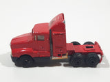 Unknown Brand 10/06 Semi Tractor Truck Red Die Cast Toy Car Vehicle