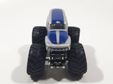 2017 Hot Wheels Monster Jam Grave Digger The Legend Monster Truck Silver and Blue Die Cast Toy Car Vehicle