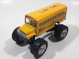 Kinsfun KS 5108 Whistler, Canada Monster Truck School Bus Yellow Pull Back Die Cast Toy Car Vehicle