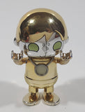 Bonkers Toy RTR-PW Ryan's World Gold Chrome Robot Character 3" Tall Plastic Toy Figure
