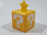 2019 McDonald's Nintendo Super Mario Yellow Question Mark Block with Star Plastic Toy Figure