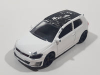 Majorette VW Golf GTI White 1/64 Scale Die Cast Toy Car Vehicle with Opening Rear Hatch